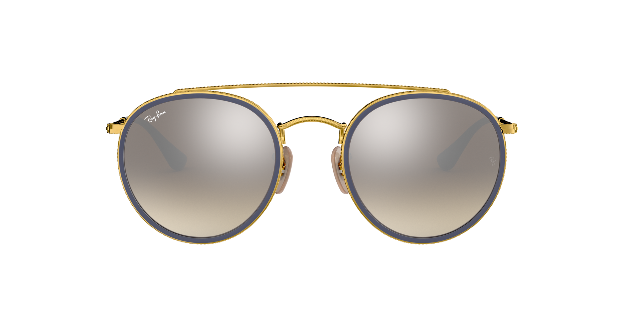 ray ban round double bridge sunglass hut