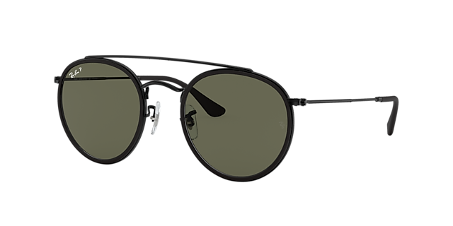 Ray-Ban RB3647N Round Double Bridge 51 Green Classic G-15 & Gold