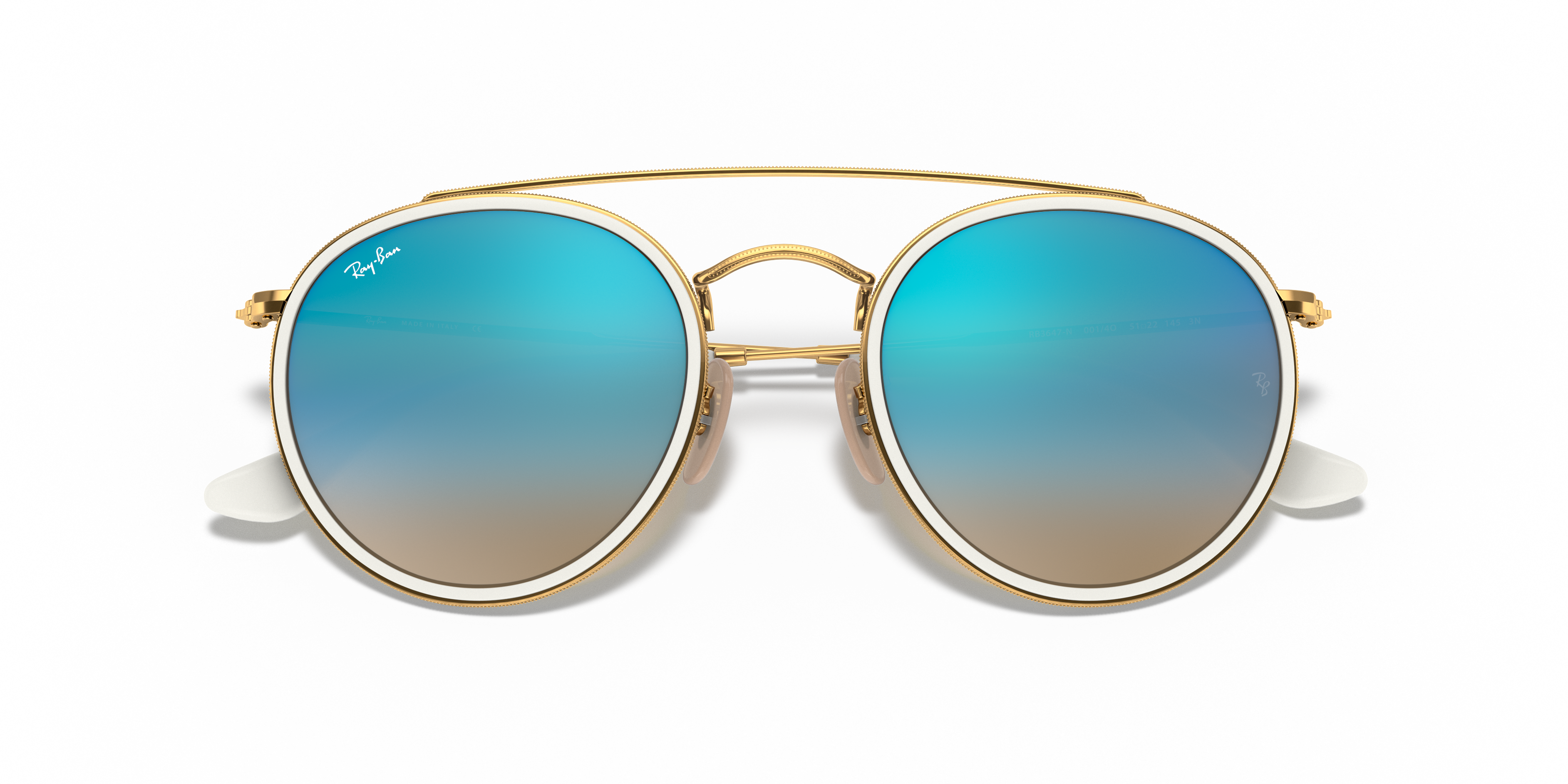 blue ray ban sun glasses