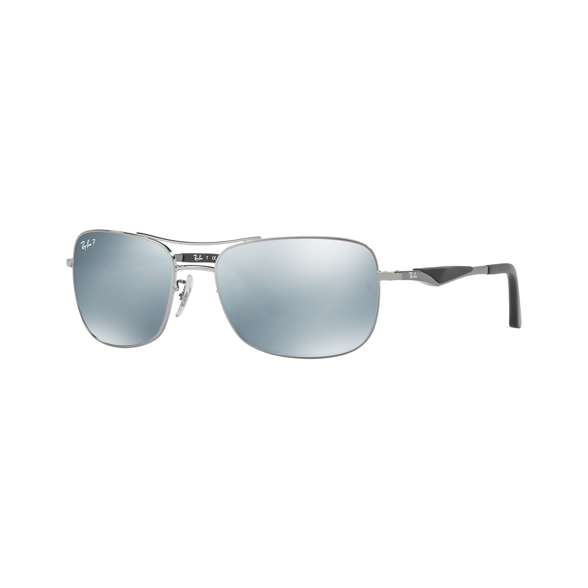 RAY-BAN RB3515 Gunmetal - Man Sunglasses, Silver Lens