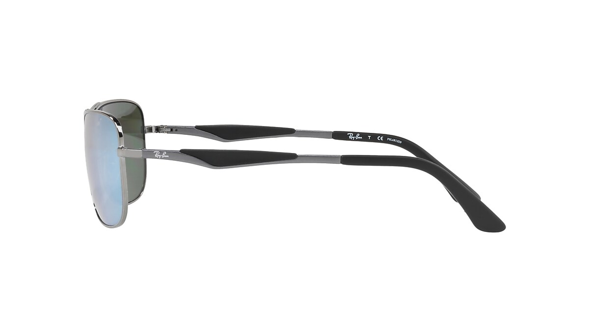 RAY-BAN RB3515 Gunmetal - Man Sunglasses, Silver Lens