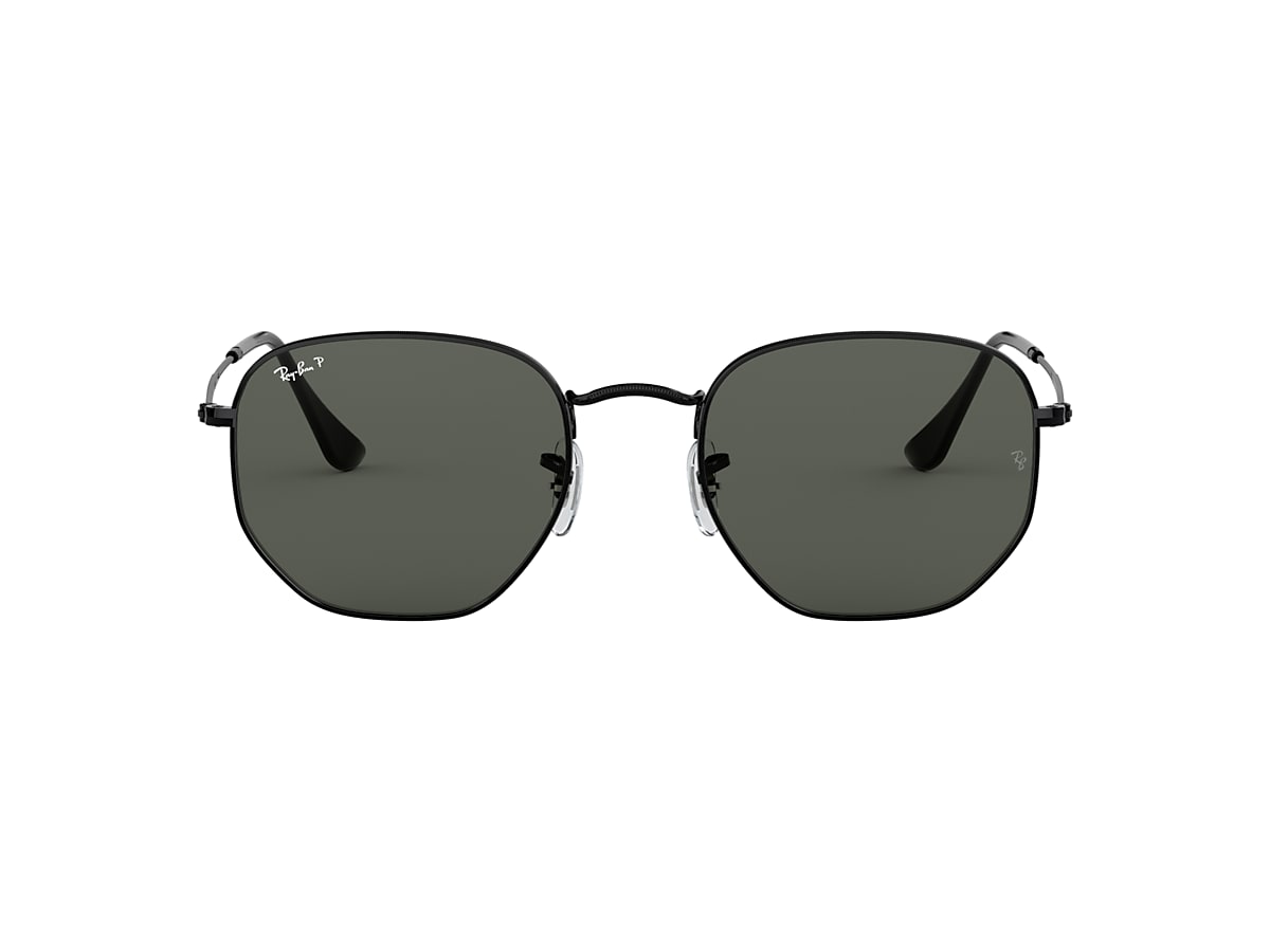 Ray-Ban RB3548N Hexagonal Flat Lenses 54 Polarized Green Classic G-15 &  Black Polarized Sunglasses | Sunglass Hut USA