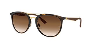 Ray-Ban RB4285 55 Brown Gradient & Light Havana Sunglasses 