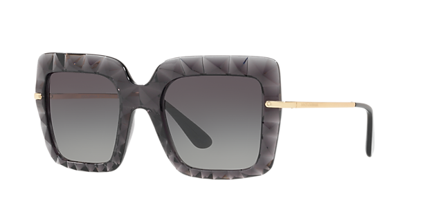 Dolceandgabbana Dg4268 52 Clear Gradient Brown Mirror And Cube Blackgold Sunglasses Sunglass Hut Usa 5934