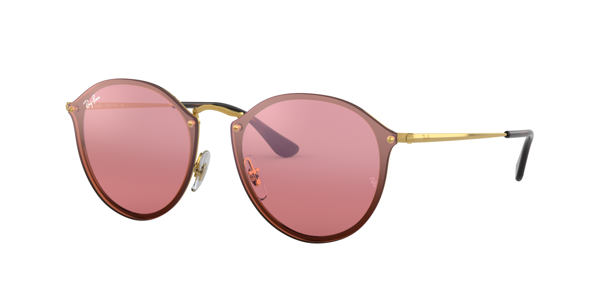ray ban pink mirrored sunglasses