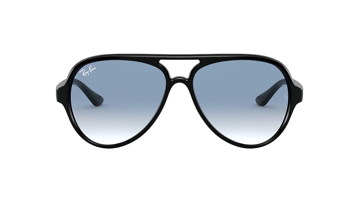 Ray-Ban RB4125 Cats 5000 Classic 59 Light Blue Gradient & Black Sunglasses  | Sunglass Hut United Kingdom