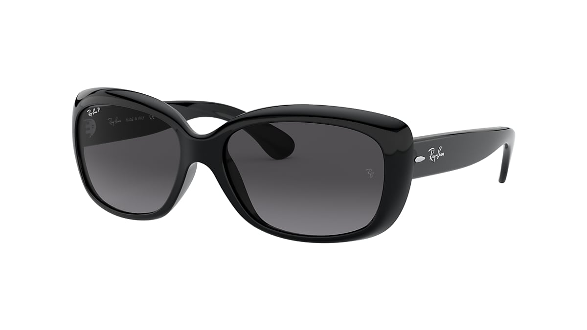 Ray-Ban RB4101 Jackie Ohh 58 Polarized Grey Gradient & Black Polarized  Sunglasses | Sunglass Hut USA