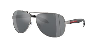 Prada Linea Rossa PS 53PS Lifestyle 62 Light Grey Mirror Black