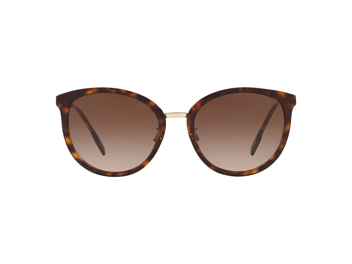 BURBERRY キャットアイサングラス BE4289D Burberry BE4289D XL (56 - 20) with Brown lenses and Brown frame