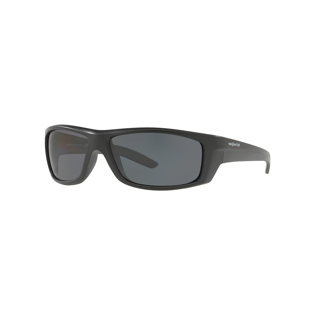 Sunglass Hut HU2004 Polarized Sunglasses - Black