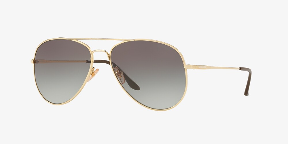 SUNGLASS HUT COLLECTION HU1001 Gold - Men Sunglasses, Grey Gradient Lens