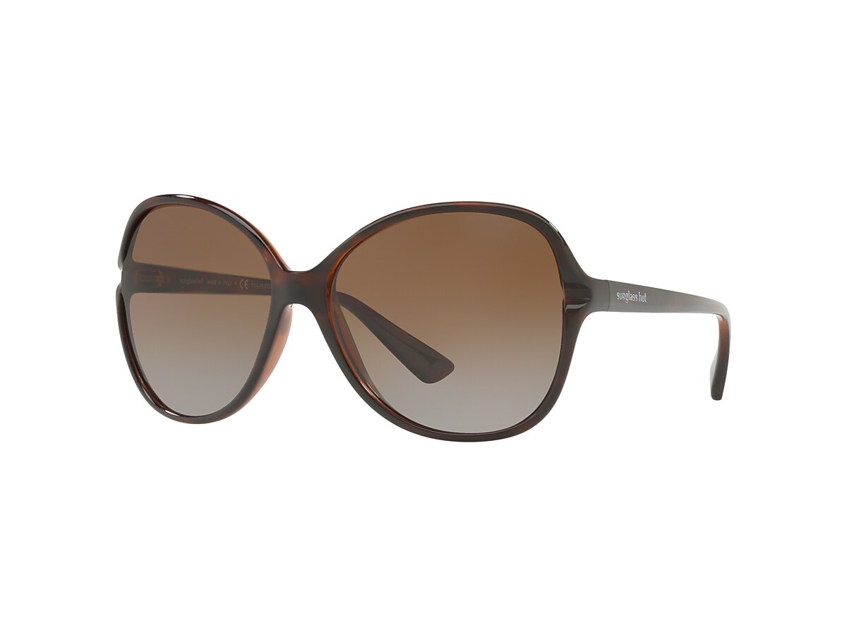 Sunglass Hut Collection HU2001 L 60 16 Polarized with Brown lenses and Brown frame Sunglass Hut