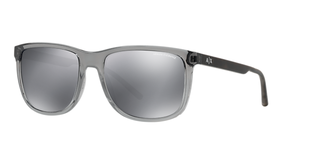 Armani Exchange AX4070S 57 Mirror Black Shiny Grey