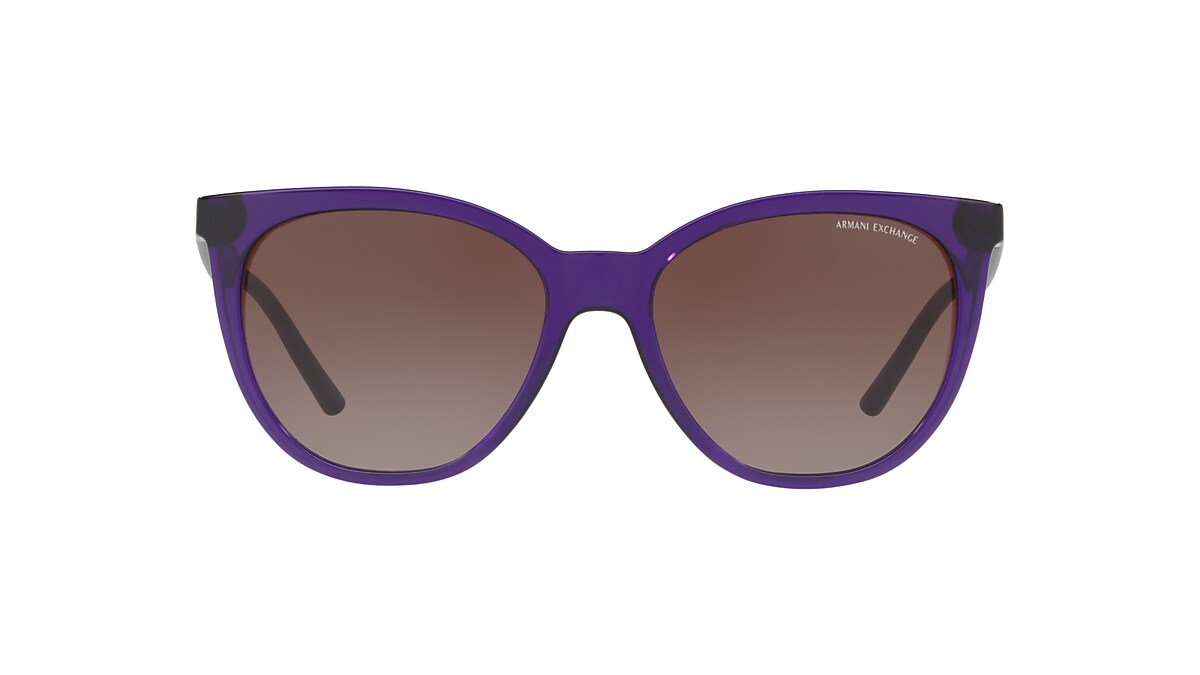 Armani Exchange AX4072S 55 Brown Gradient & Transparent Purple Sunglasses |  Sunglass Hut Australia