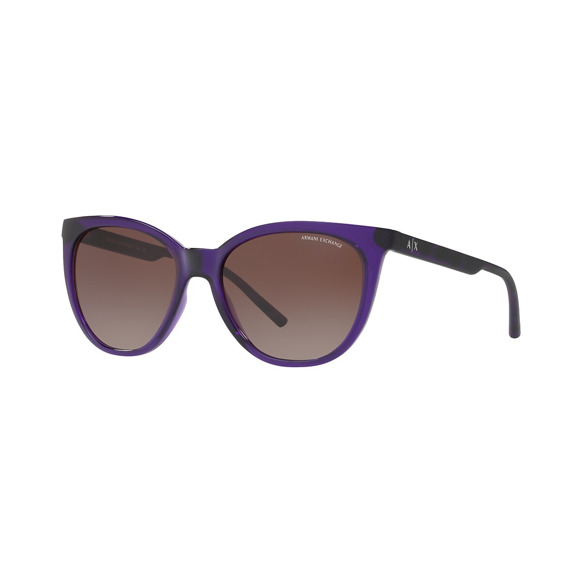 Armani Exchange AX4072S 55 Brown Gradient & Transparent Purple Sunglasses |  Sunglass Hut Australia