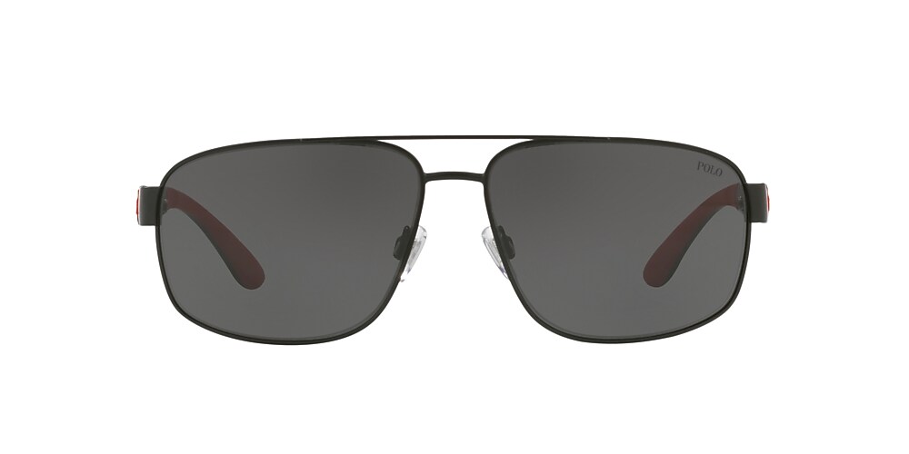 Polo Ralph Lauren PH3112 62 Grey & Matte Black Sunglasses 