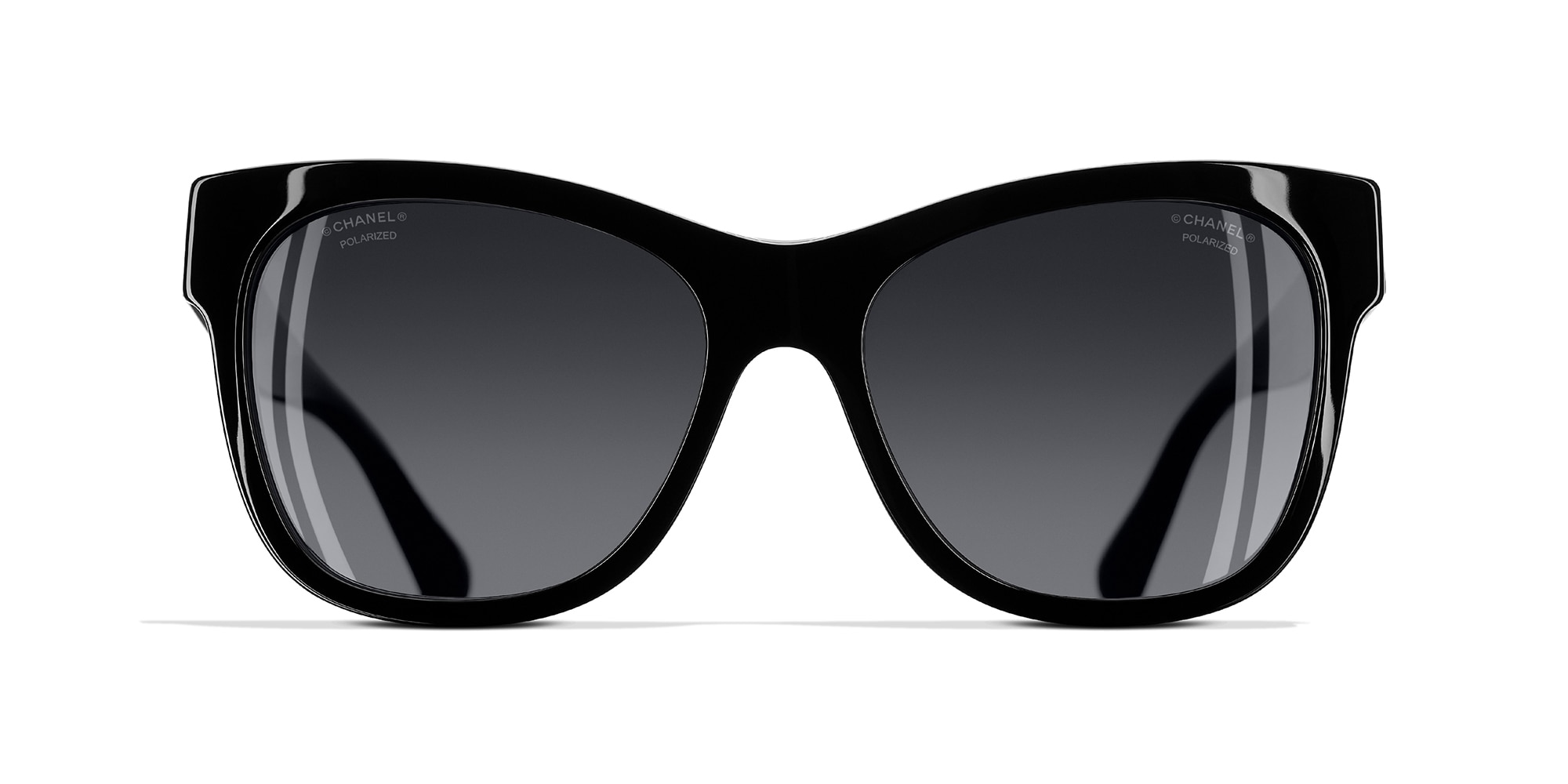 Chanel Square Sunglasses CH5380 56 Grey  Black Polarised Sunglasses  Sunglass  Hut Australia