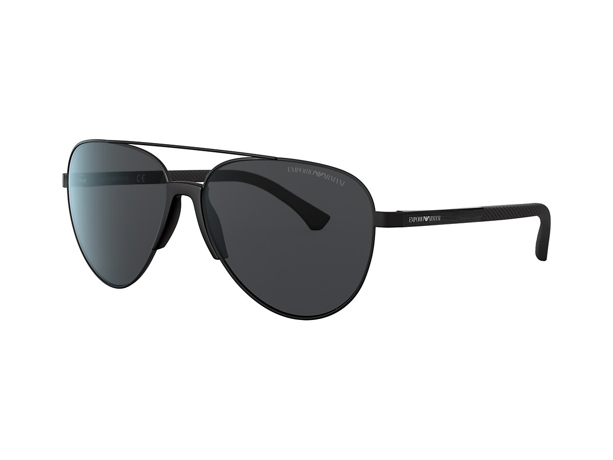 Emporio Armani EA2059 61 Grau & Matt Schwarz Sunglasses | Sunglass 