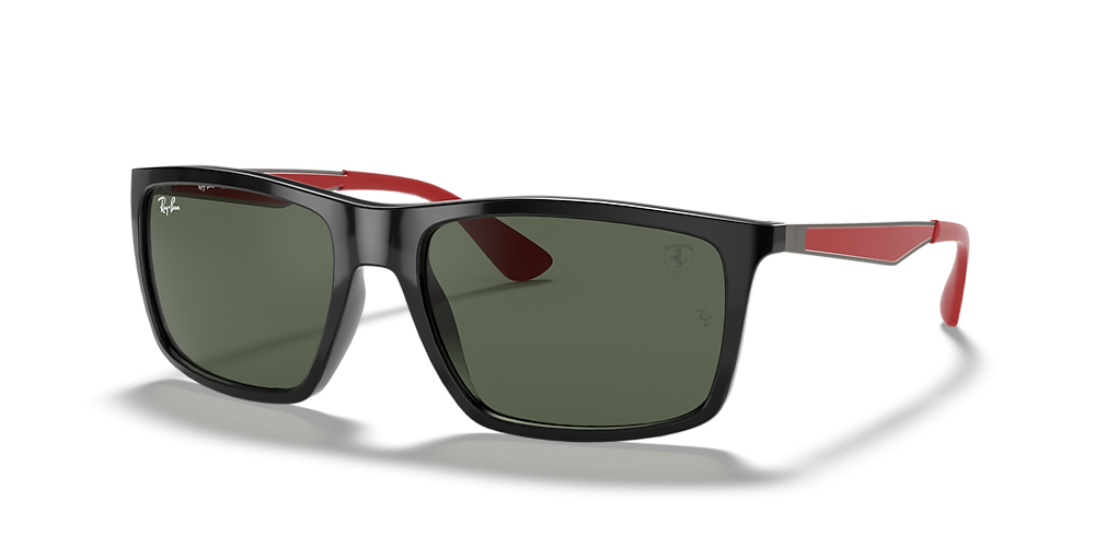 Ray-Ban RB4228M Scuderia Ferrari Collection 58 Green Classic & Black  Sunglasses | Sunglass Hut USA