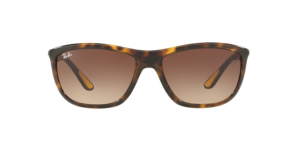 Ray-Ban RB8351M SCUDERIA FERRARI COLLECTION 60 Brown Gradient & Tortoise Sunglasses | Sunglass ...