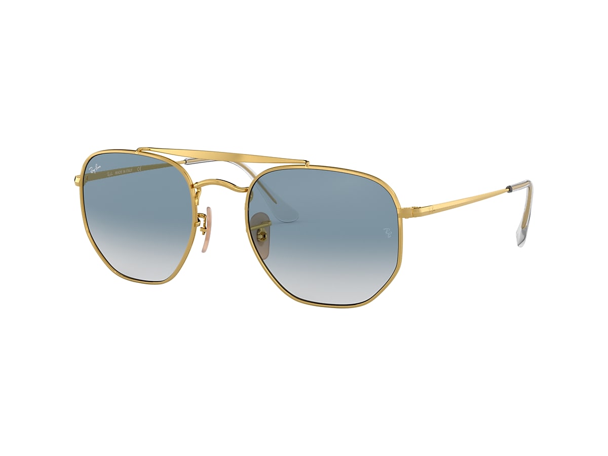 Ray-Ban RB3648 54 Light Blue & Gold Sunglasses | Sunglass Hut USA
