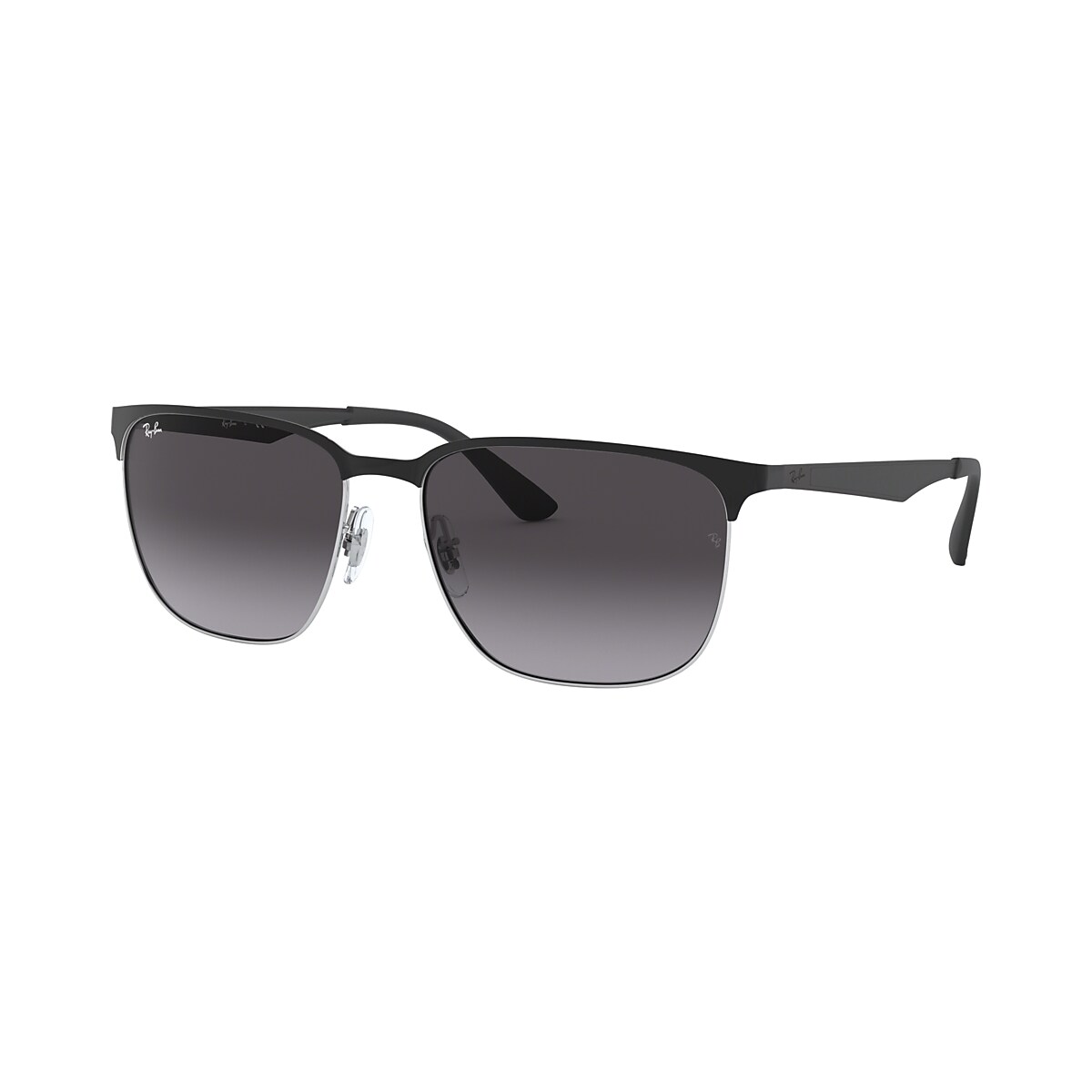 Ray-Ban RB3569 59 Light Grey Gradient Dark Grey & Black On Silver  Sunglasses | Sunglass Hut USA