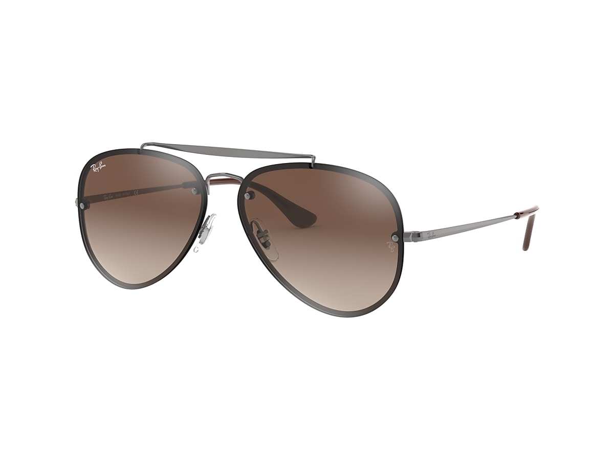 Ray-Ban RB3584N Blaze Aviator 61 Brown & Gunmetal Sunglasses