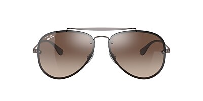 Ray-Ban RB3584N Blaze Aviator 61 Brown & Gunmetal Sunglasses