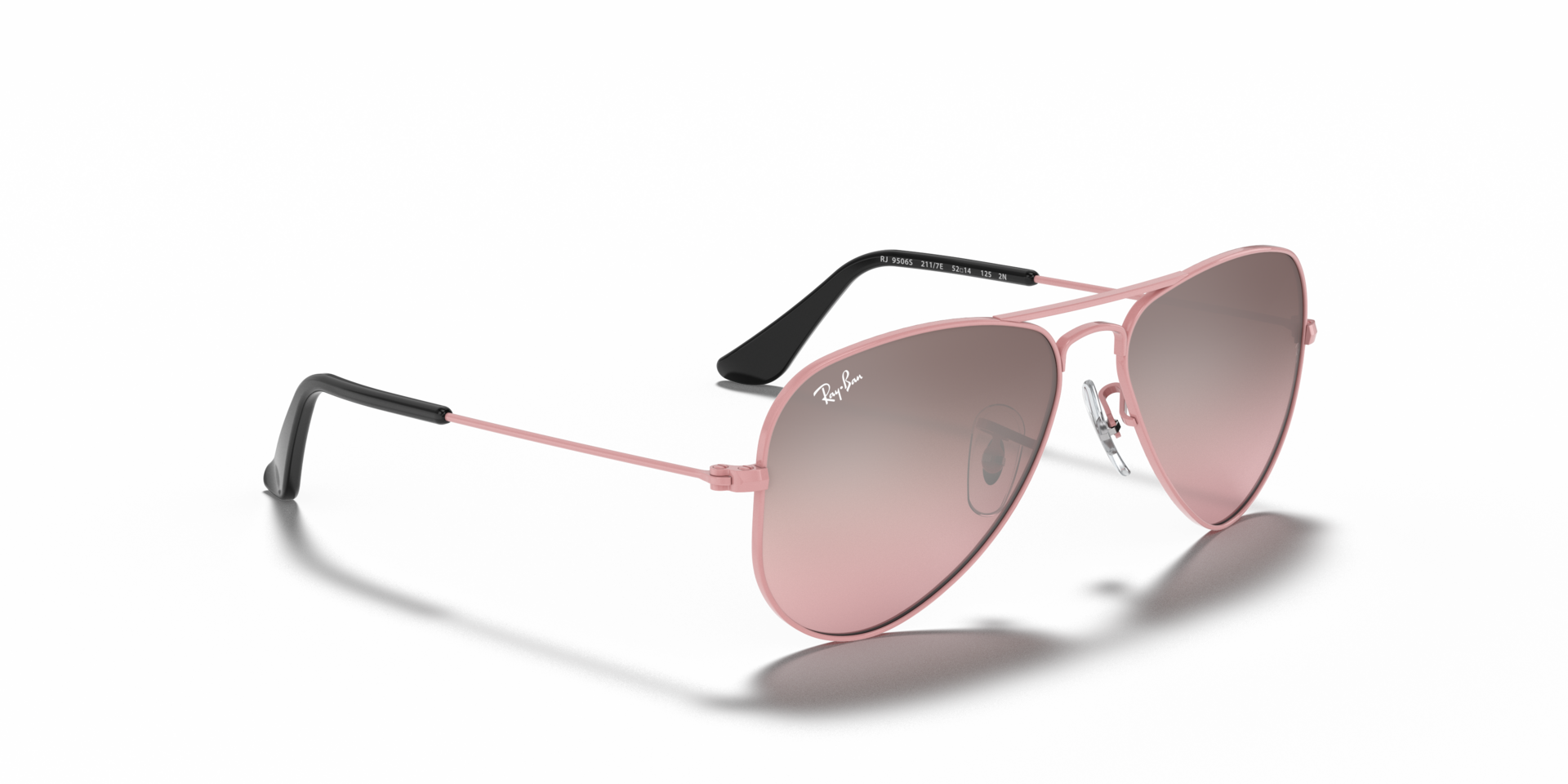 Ray-Ban RB9506S AVIATOR JUNIOR 52 Espejo rosa y plateado degradado |  Sunglass Hut