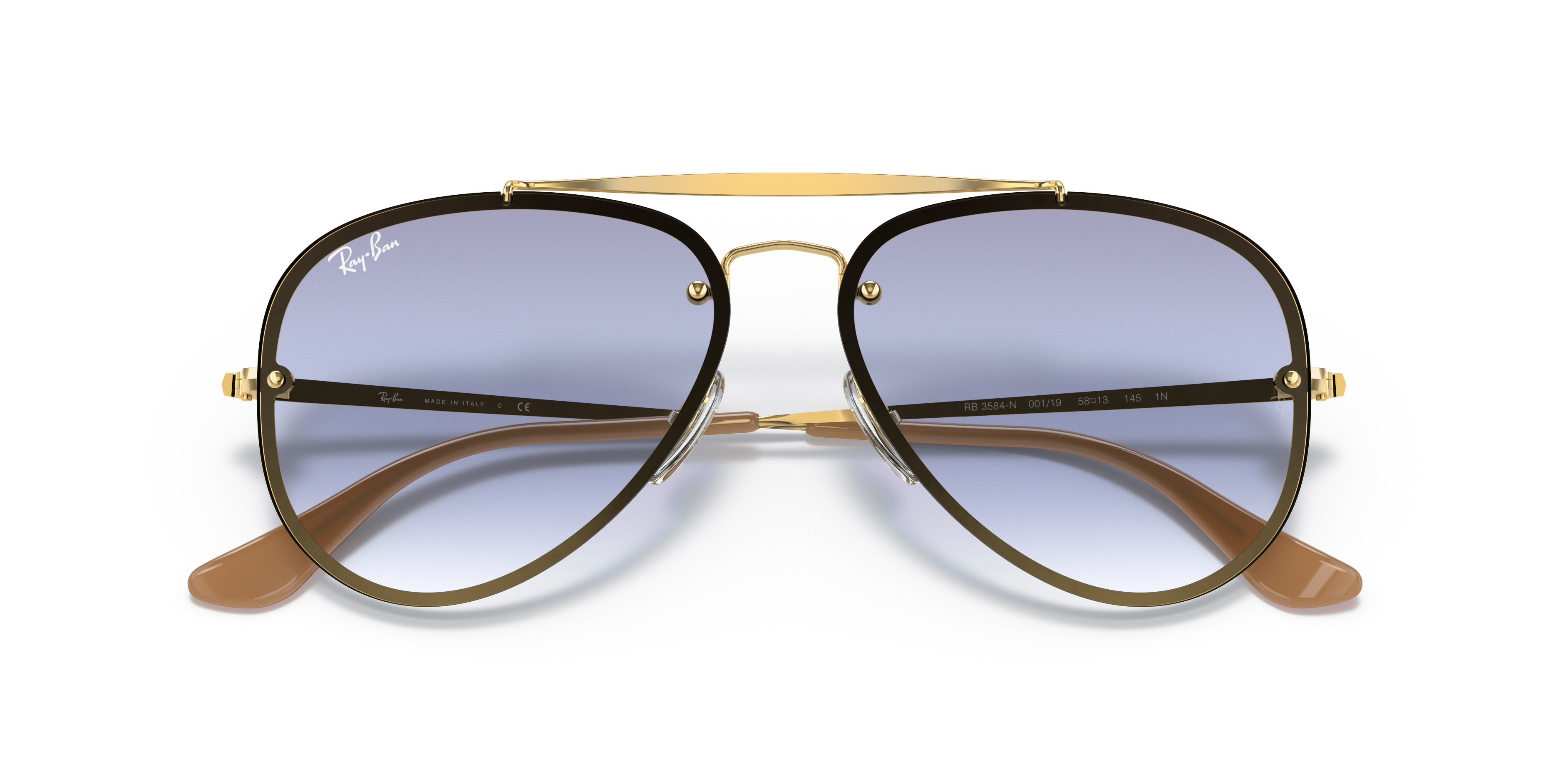 ray ban blaze aviator gold