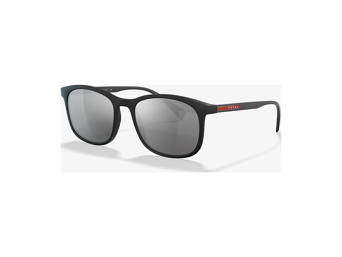 Prada Linea Rossa PS 01TS Lifestyle 56 Light Grey Mirror Silver