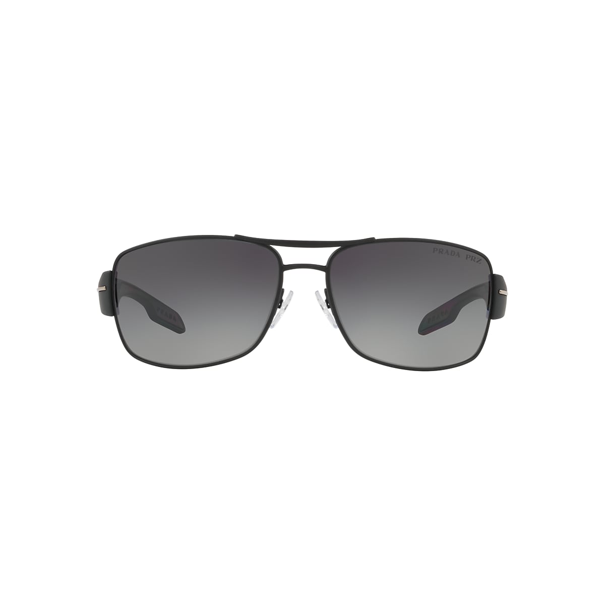 Prada Linea Rossa PS 53NS 65 Polar Grey Gradient Black Rubber