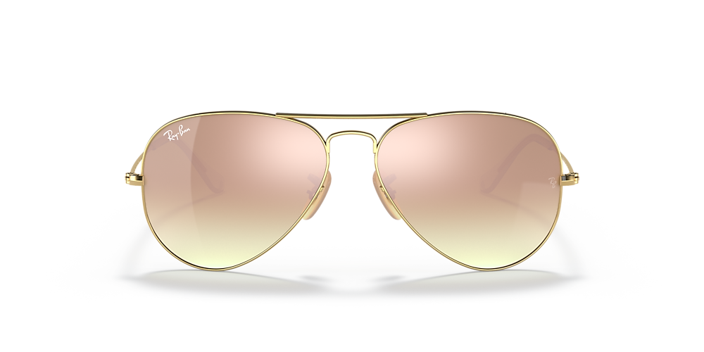 Ray-Ban RB3025 Aviator Mirror 58 Brown & Gold Sunglasses | Sunglass Hut  Australia