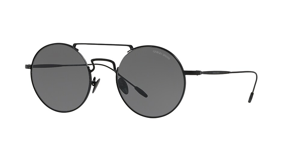 Giorgio Armani AR6072 51 Grey & Matte Black Sunglasses | Sunglass Hut ...