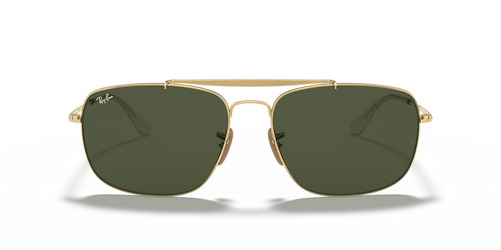 Ray-Ban RB3560 Colonel 61 Green Classic G-15 & Gold Sunglasses | Sunglass  Hut USA