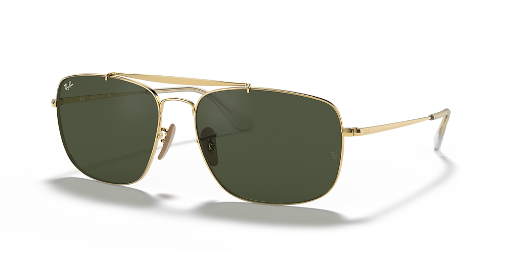 Ray-Ban RB3560 Colonel 61 Green & Gold Sunglasses | Sunglass Hut USA