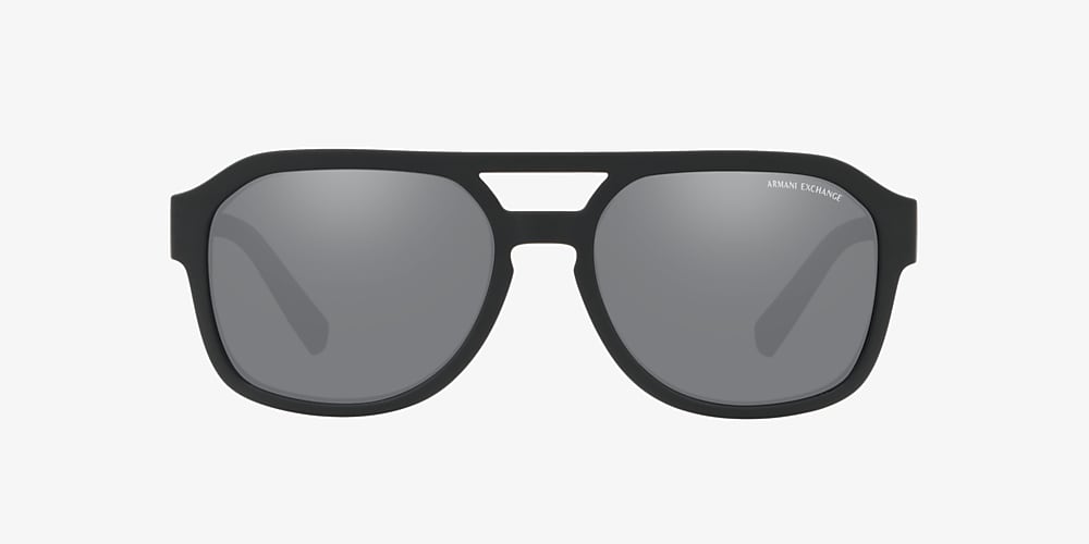 Sunglass Matte Grey Sunglasses Armani Hut | Light Black 57 USA Exchange AX4074S Black Mirror &