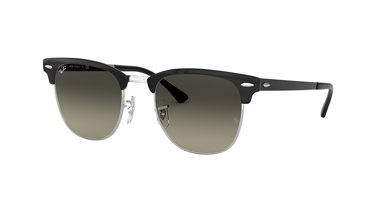 Ray-Ban RB3716 Clubmaster Metal 51 Grey Gradient & Black On