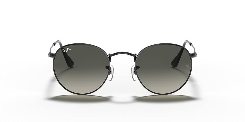 Ray-Ban RB3447N Round Flat Lenses 53 Grey Gradient & Black Sunglasses |  Sunglass Hut USA