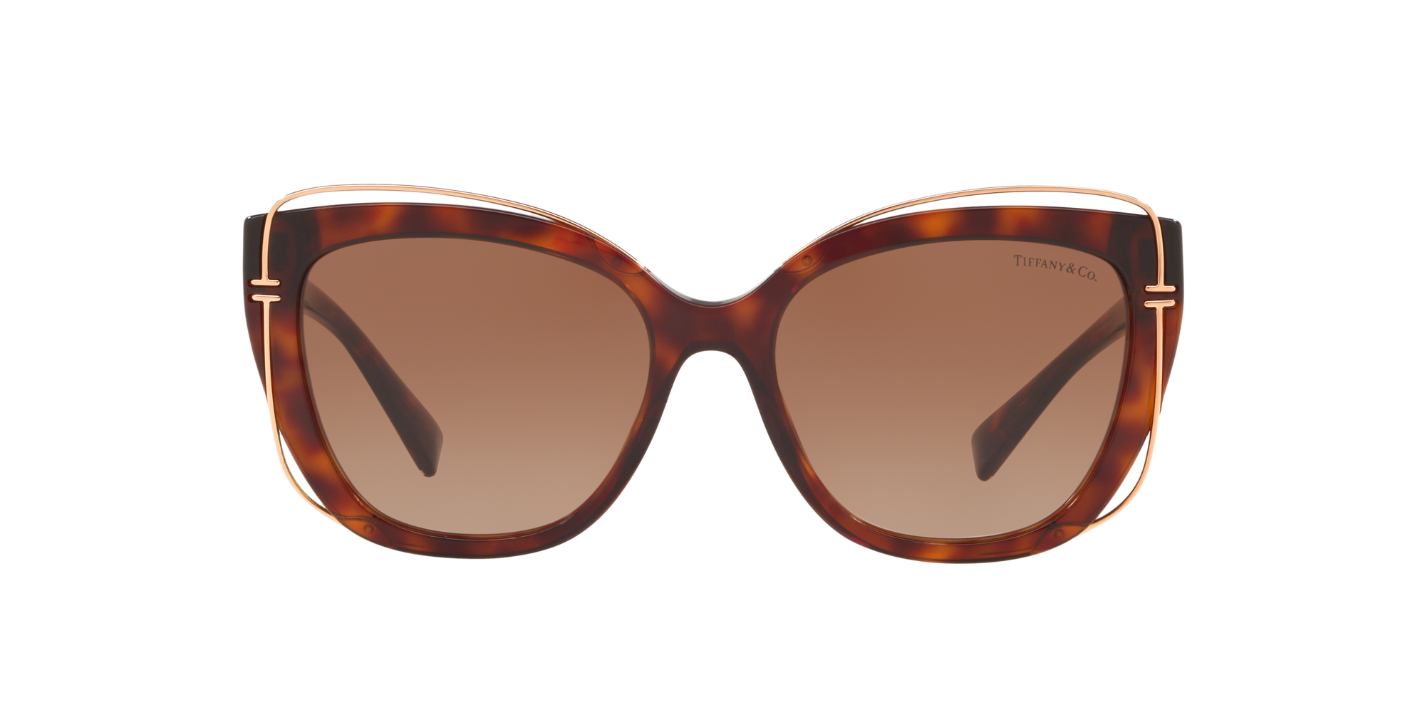 Tiffany & Co. TF4148 54 Brown Gradient & Havana Sunglasses