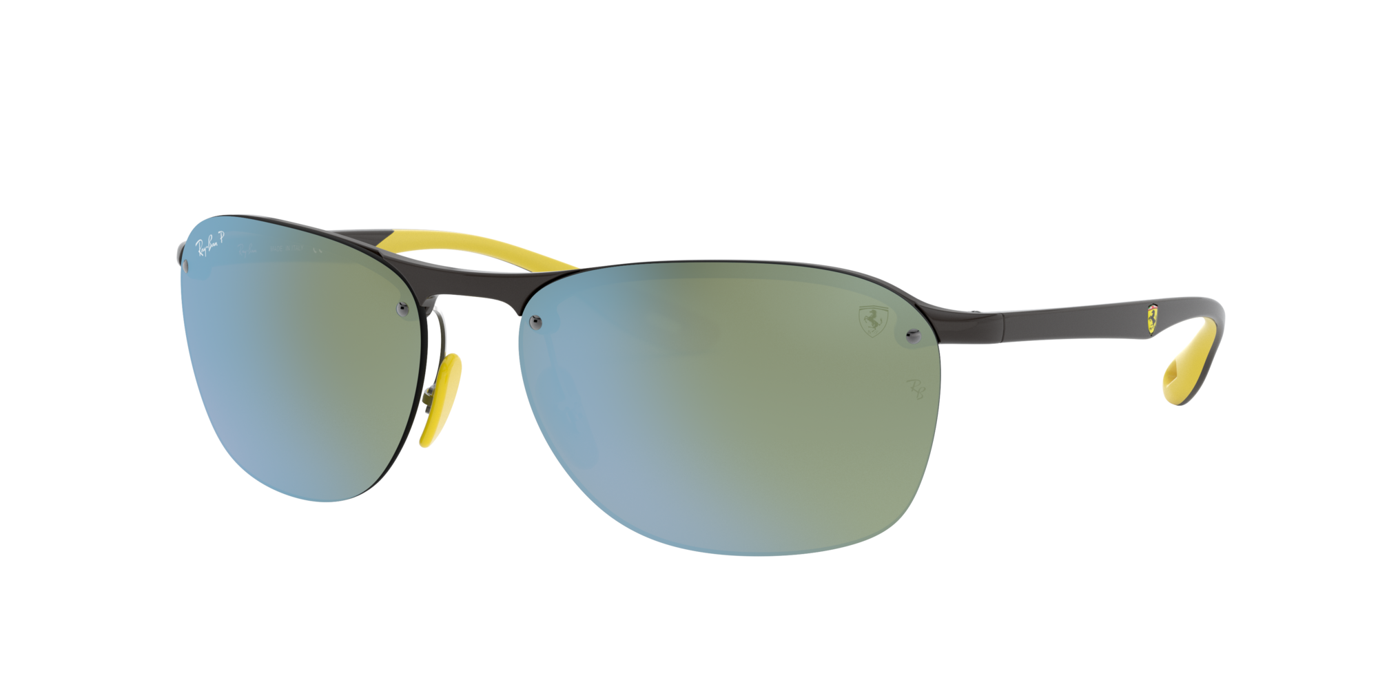 Ray-Ban x Scuderia Ferrari geometric-frame Sunglasses - Farfetch