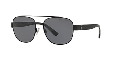 Polo Ralph Lauren PH3119 58 Polar Grey & Matte Black Polarised Sunglasses |  Sunglass Hut Australia