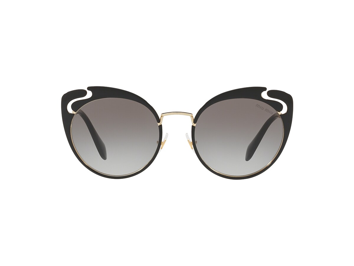 Miu Miu MU 57TS CORE COLLECTION 54 Grey Gradient & Pale Gold/Black  Sunglasses | Sunglass Hut Australia