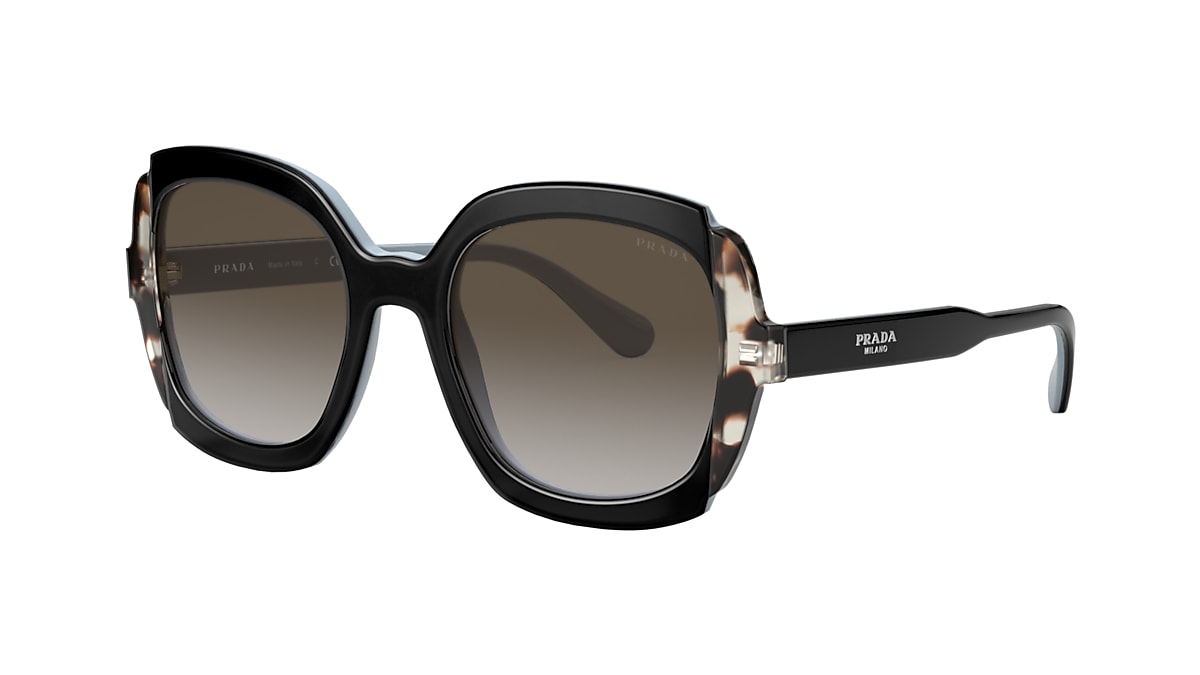 Prada PR 16US Heritage 54 Grey Gradient & Black Azure/Spotted Brown  Sunglasses | Sunglass Hut Australia