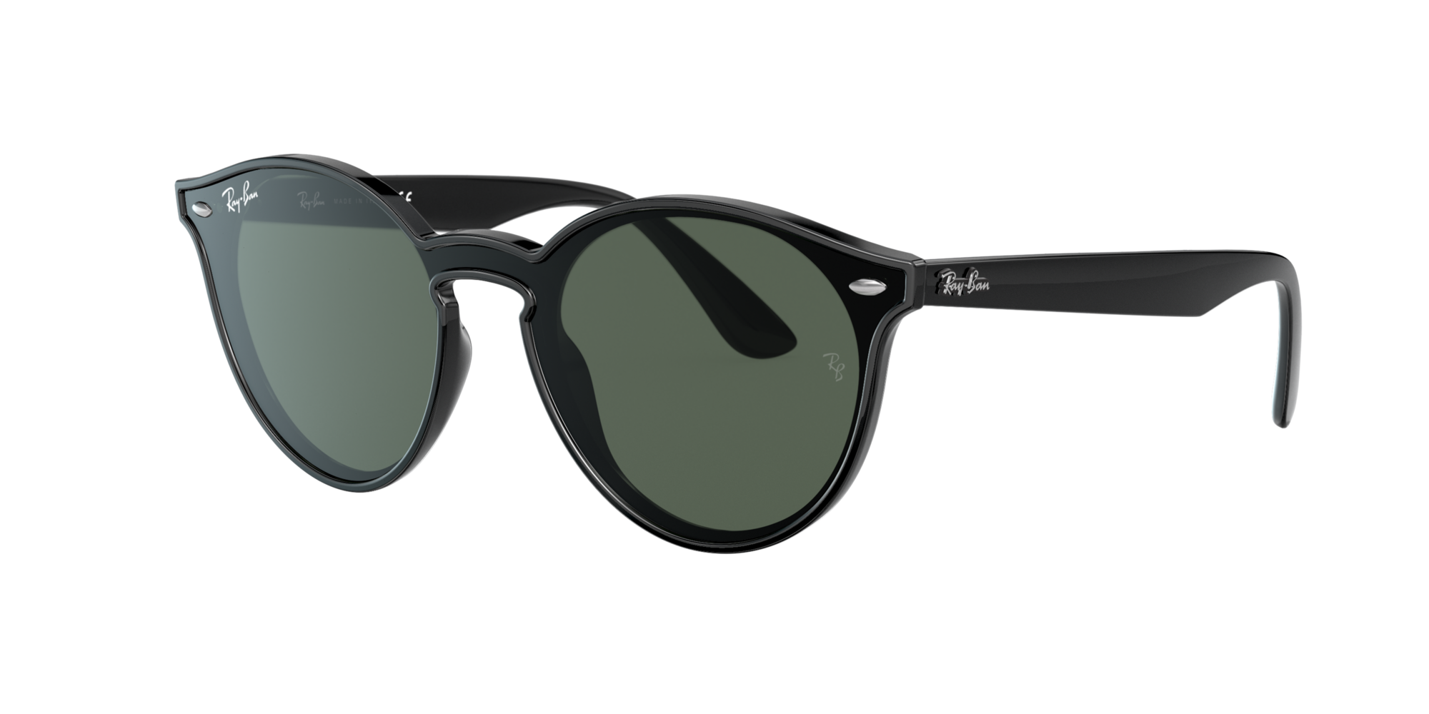 Jomashop.com Accessories Sunglasses Round Sunglasses Blaze Green Classic Round Unisex Sunglasses RB4380NF 601/71 39 