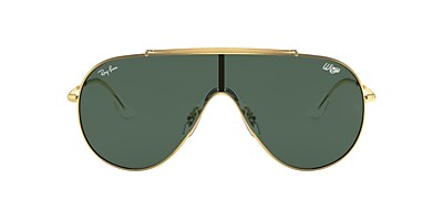 Ray-Ban RB3597 Wings 01 Dark Green & Gold Sunglasses | Sunglass