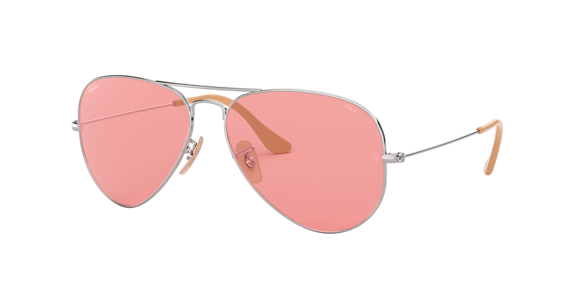 pink aviator sunglasses ray ban