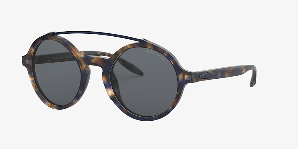 Giorgio Armani AR8114 50 Grey & Blue Havana Sunglasses | Sunglass Hut  United Kingdom