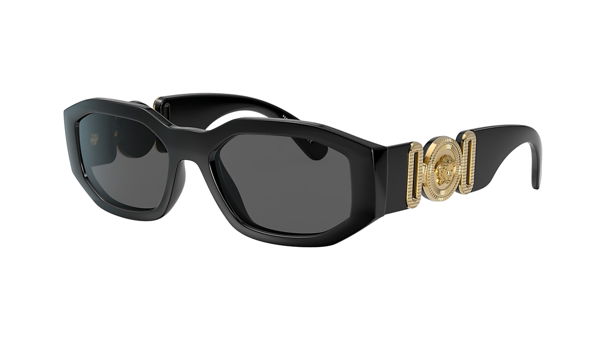 Versace - Baroque Sunglasses - Black & Gold - Sunglasses - Versace Eyewear  - Avvenice