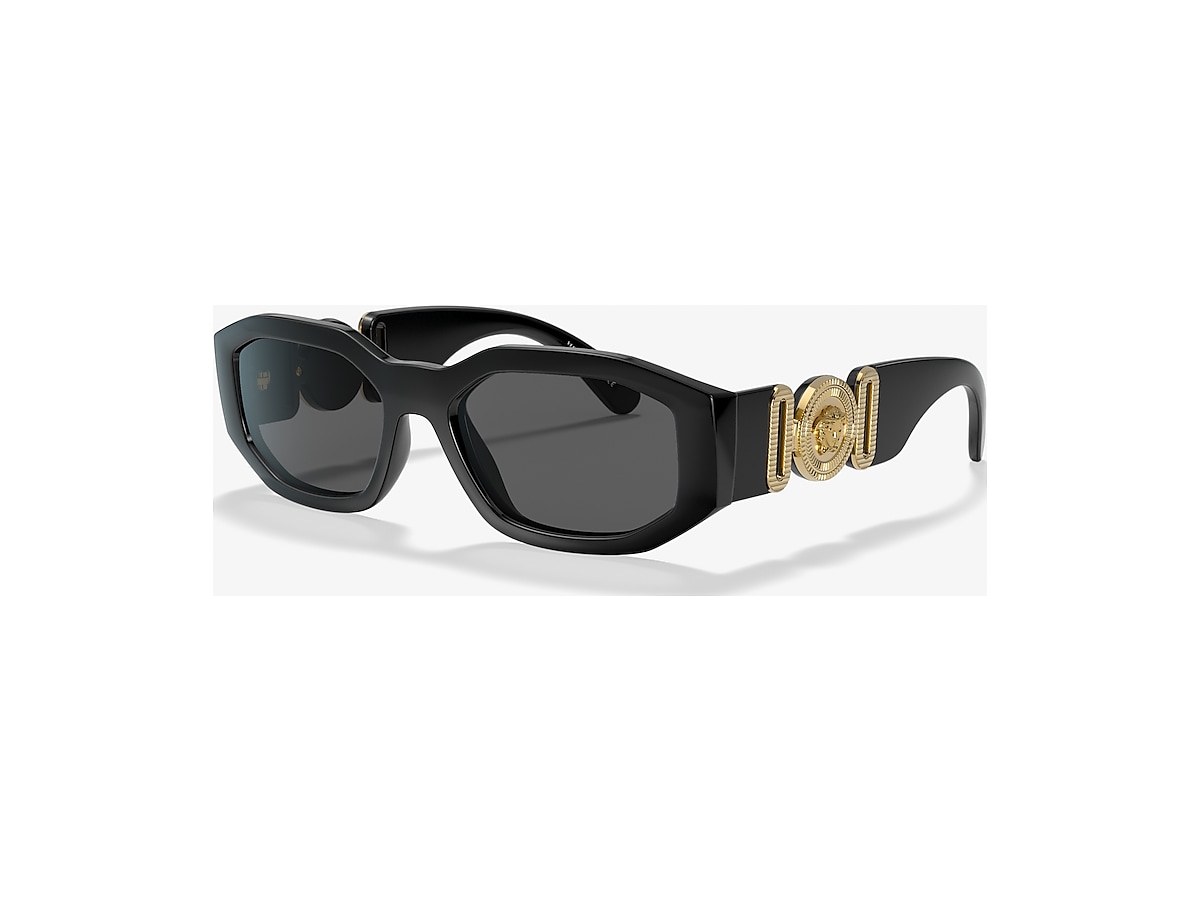 Bewolkt cultuur Refrein Versace VE4361 Biggie 53 Dark Grey & Black Sunglasses | Sunglass Hut USA